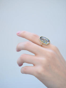 在途4周到｜Monshiro-rose-玫瑰 极光 戒指［日本设计师］