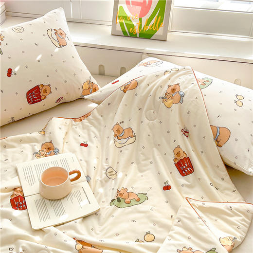 【限时秒杀】自然醒儿童A类针织棉大豆夏凉被子空调被卡通薄款单双人春夏YBY（不参与优惠券） 商品图7