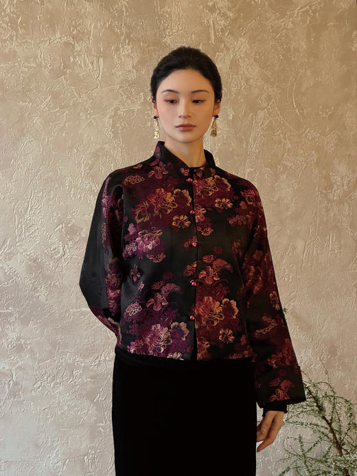 盛唐婧 |暗香中式国风对襟外套 商品图0