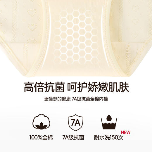 3条98元好奇蜜斯蕾丝三角内裤女低腰抗菌纯棉裆纯欲透气舒适性感-奥妮卡内裤 商品图2
