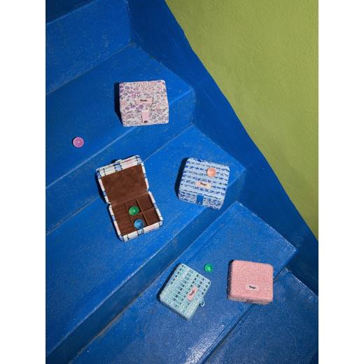 Tagi 压缩饼干复古双层首饰盒 大容量复古小号双层收纳盒 商品图3