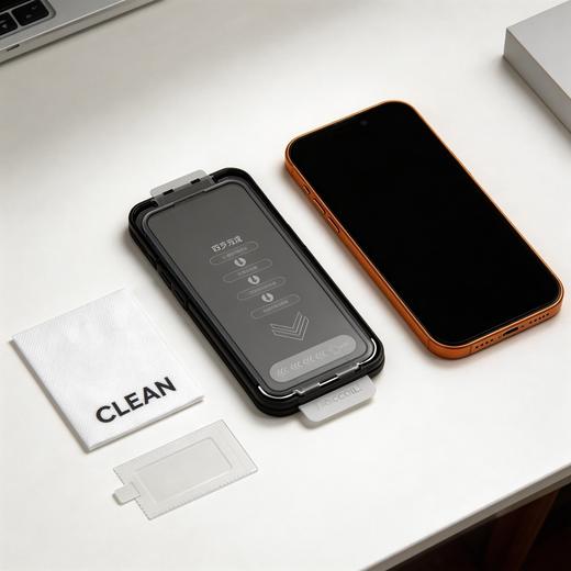 MOCOLL摩可 iPhone 17 系列 康宁 2.5D 高清丝印全屏钢化玻璃定位膜 商品图0