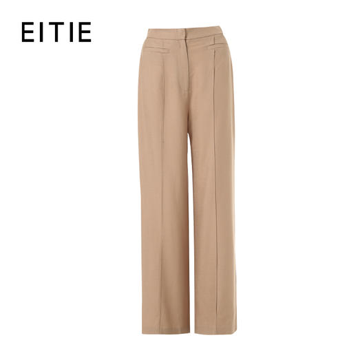 EITIE爱特爱醋纤通勤显瘦阔腿直筒时尚休闲裤2026夏季新款8605303 商品图6