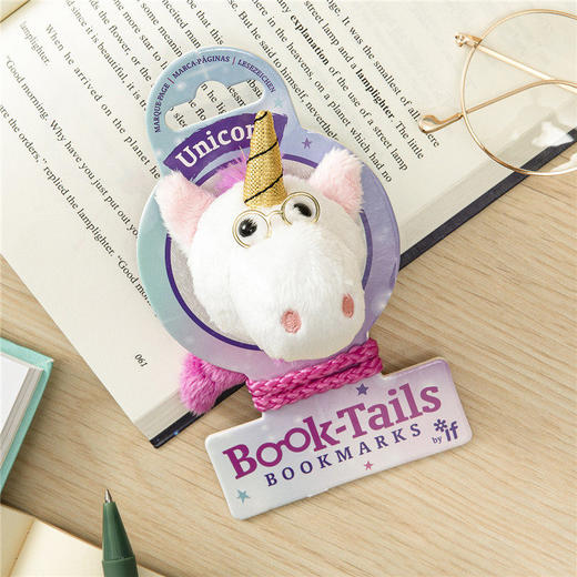 阿果拉-动物书签英国IF文创毛绒龙年独角兽学生趣味送礼物 商品图4
