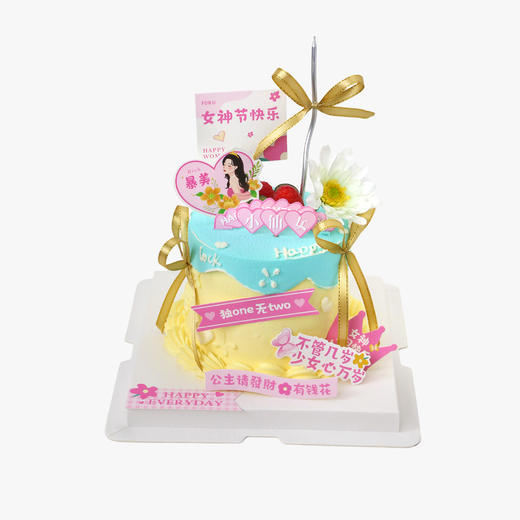 花漾女神 4英寸加高款蛋糕 商品图0