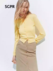 天虹玛克门店发货：【SGPR】鹅黄色针织衫2026年春季新款针织开衫 商品缩略图1