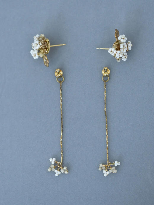 在途4周到｜Monshiro-chamomile-洋甘菊 吊坠 耳环［日本设计师］ 商品图4