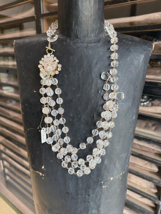 在途4周到｜Monshiro-vintage系列-水晶 复古 项链［日本设计师］ 商品图0