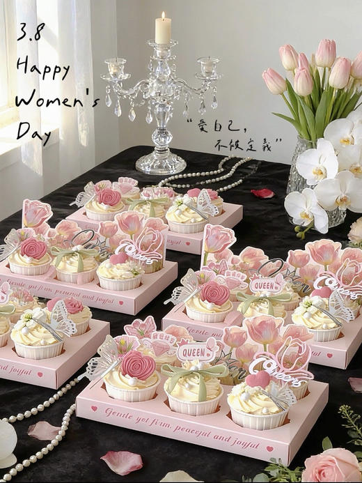 【下架】【2026年38节限定·包邮4公里 领券下单】女神节主题·纸杯蛋糕6杯装（周末3.7-8可提） 商品图4