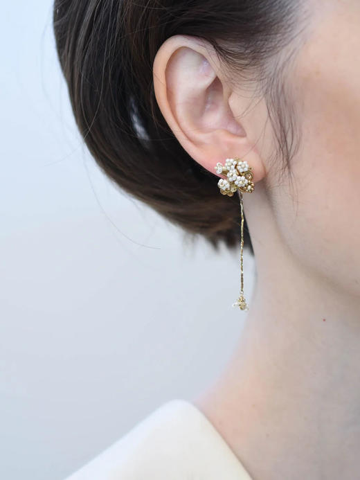 在途4周到｜Monshiro-chamomile-洋甘菊 吊坠 耳环［日本设计师］ 商品图0