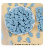 蛋糕装饰饼干- 薄荷味蓝色爱心小熊饼干/180g*1包