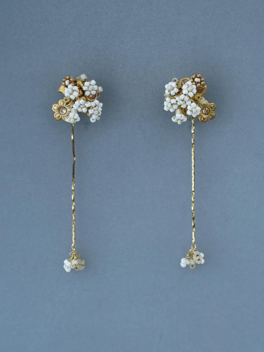 在途4周到｜Monshiro-chamomile-洋甘菊 吊坠 耳环［日本设计师］ 商品图1