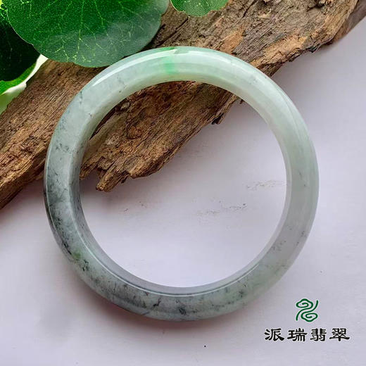 派瑞翡翠 翡翠手镯 糯种 绿色 商品图1