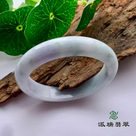 派瑞翡翠 翡翠手镯 糯种 绿色 紫色 商品图0