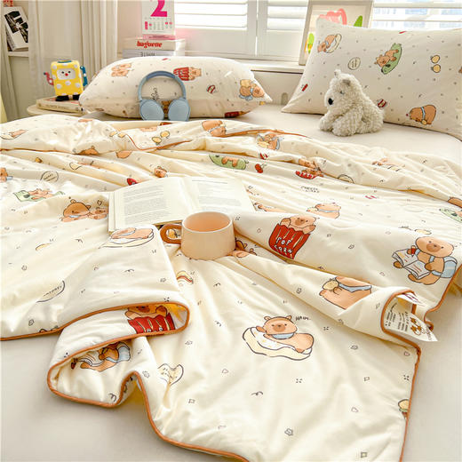 【限时秒杀】自然醒儿童A类针织棉大豆夏凉被子空调被卡通薄款单双人春夏YBY（不参与优惠券） 商品图5