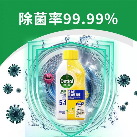 滴露洗衣机清洁除菌液柠檬清新250ml 商品图1