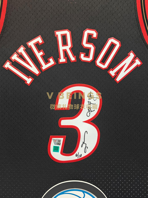 收藏系列 艾弗森 限量版 GIFT 限量10 亲笔签名球衣 商品图2