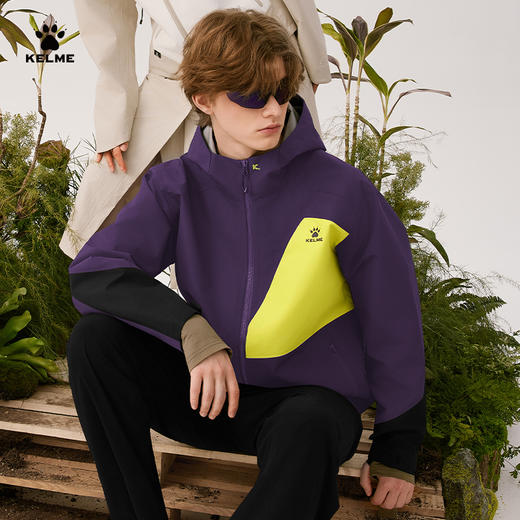 卡尔美男士单层冲锋衣6619WT1018 商品图0