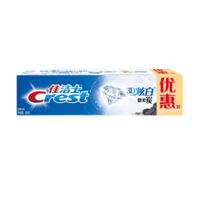 佳洁士双效炫白 7 折 微米炭170g （Y）