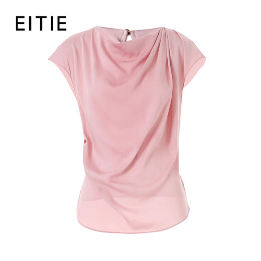 EITIE爱特爱设计感修身系带通勤显瘦小上衣2026春季新款8513207 商品图6