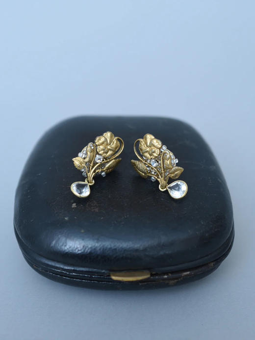 在途4周到｜Monshiro-pansy-三色堇 迷你 耳环［日本设计师］ 商品图1