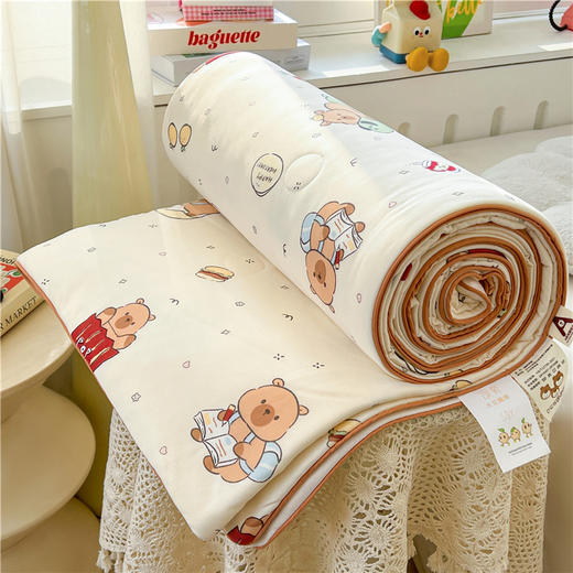 【限时秒杀】自然醒儿童A类针织棉大豆夏凉被子空调被卡通薄款单双人春夏YBY（不参与优惠券） 商品图11