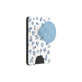 【芭蕾舞房】迷你蓝碎花· MagSafe卡包 WALLET卡包 Wallet of Magsafe磁吸卡包系列 蓝色 花卉植物