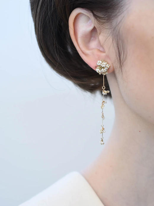 在途4周到｜Monshiro-chamomile-洋甘菊 花朵 吊坠 耳环［日本设计师］ 商品图0