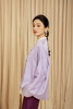 盛唐婧 |金鱼提花一字扣外套-紫色 商品缩略图2