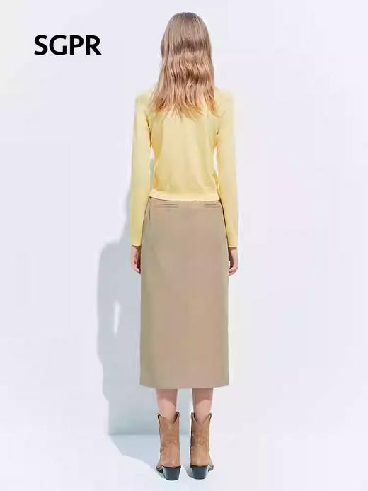 天虹玛克门店发货：【SGPR】鹅黄色针织衫2026年春季新款针织开衫 商品图3