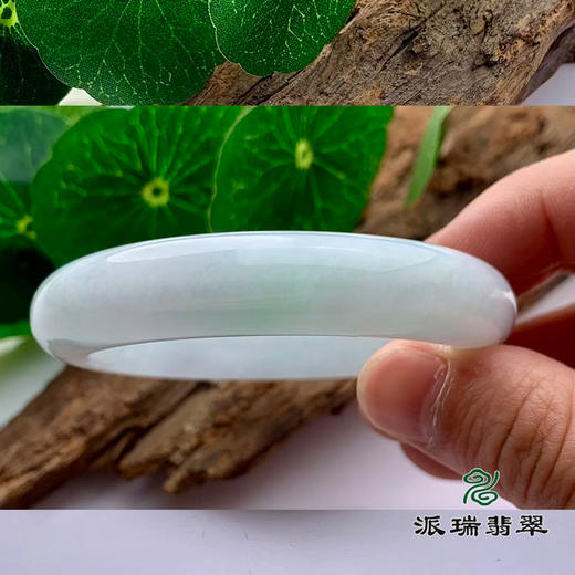 派瑞翡翠 翡翠手镯 糯种 绿色 商品图2
