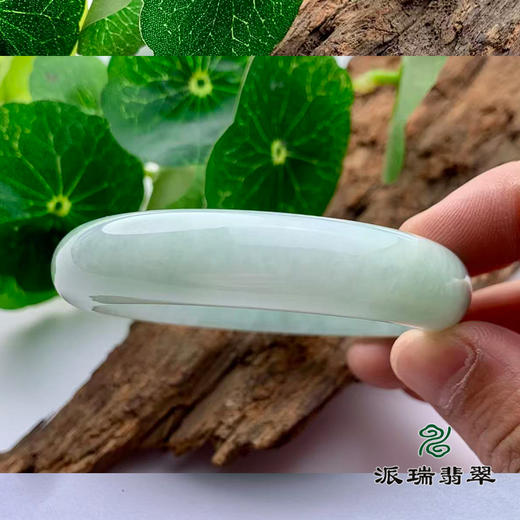 派瑞翡翠 翡翠手镯 糯种 绿色 商品图2