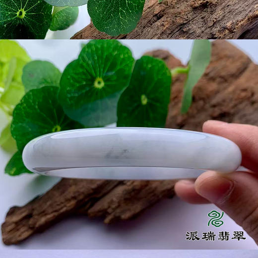 派瑞翡翠 翡翠手镯 糯种  飘花 商品图2