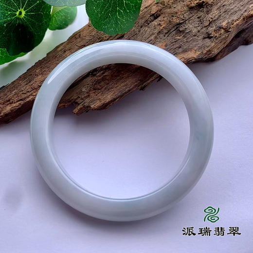 派瑞翡翠 翡翠手镯 糯种  飘花 商品图1