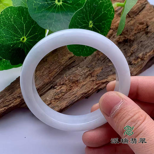 派瑞翡翠 翡翠手镯 糯种 淡紫色 商品图3