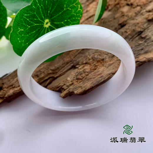 派瑞翡翠 翡翠手镯 糯种 春彩 商品图0