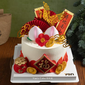 祝寿蛋糕-寿桃款