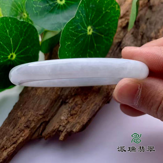 派瑞翡翠 翡翠手镯 糯种白色 商品图2