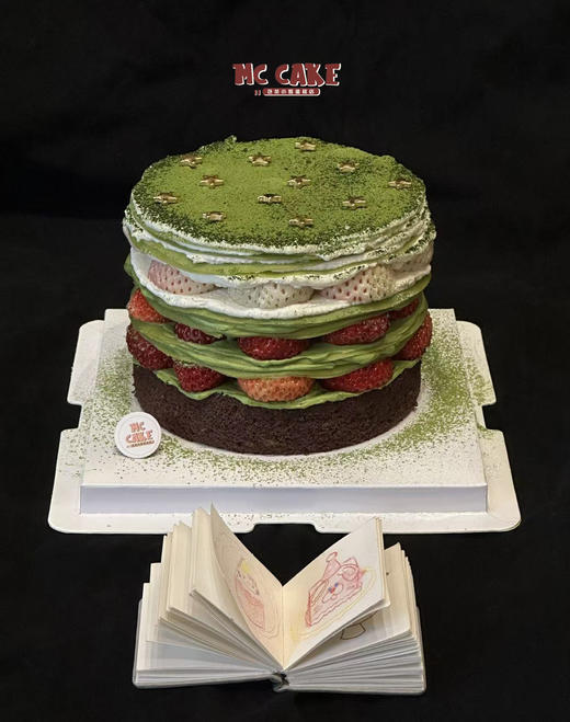 星星宇治抹茶草莓千层 商品图1