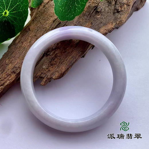 派瑞翡翠 翡翠手镯 糯种 紫色 商品图1