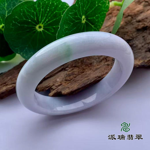 派瑞翡翠 翡翠手镯 糯种 绿色 飘花 商品图1