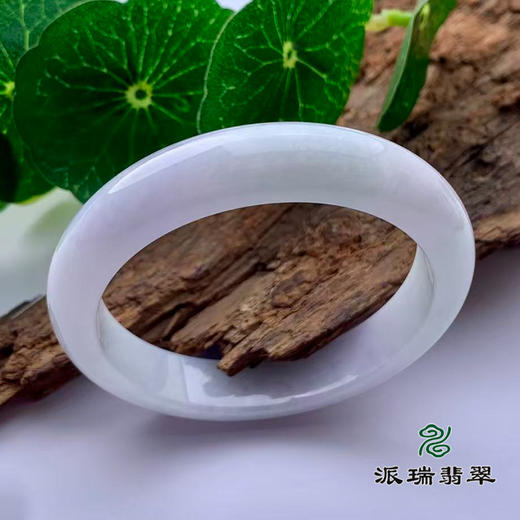 派瑞翡翠 翡翠手镯 糯种 紫色 商品图0