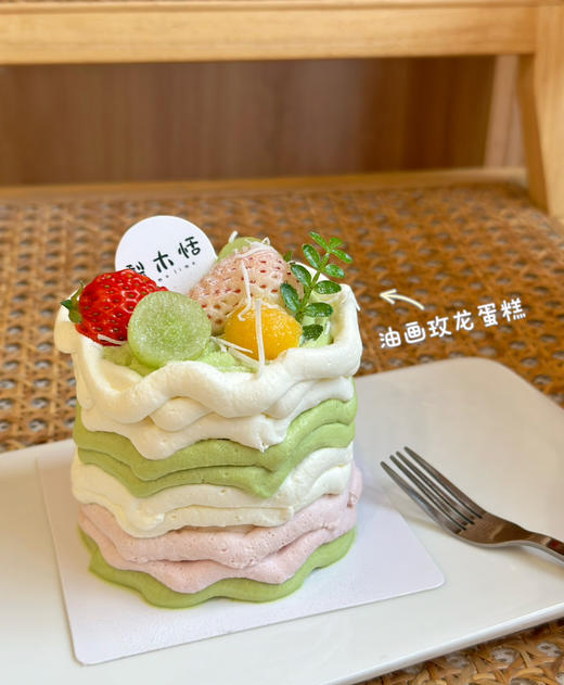 油画玫龙蛋糕 商品图1