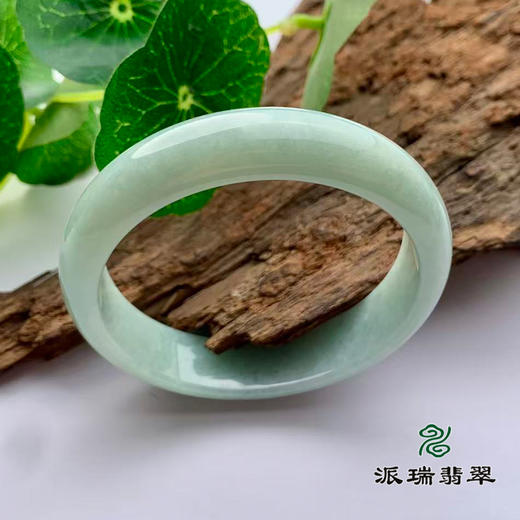 派瑞翡翠 翡翠手镯 糯种 绿色 商品图0