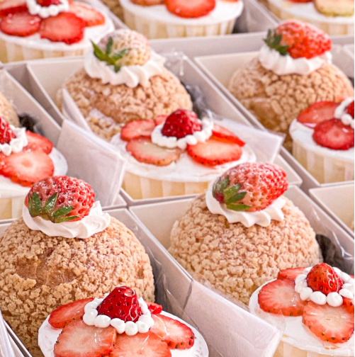 单人份下午茶 纸杯+泡芙10份起订