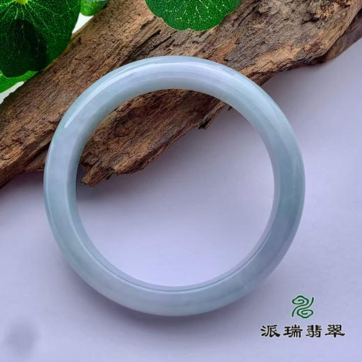 派瑞翡翠 翡翠手镯 糯种 绿色 飘花 商品图2
