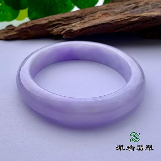 派瑞翡翠 翡翠手镯 糯种 紫色 商品图2