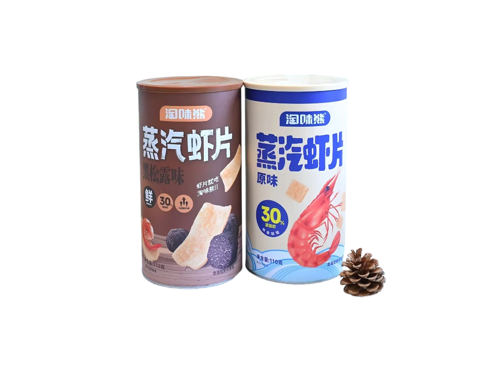 淘味熊 蒸汽虾片（罐装）