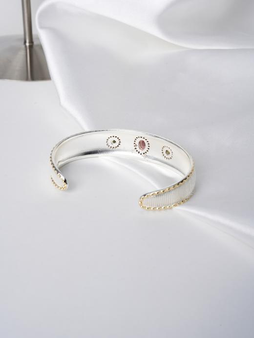 北京仓｜Diaperis Paris-TESSAI-银色 碧玺 锆石 手镯［法国设计师］ 商品图2