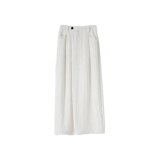 VIMAGE纬漫纪2026夏季新款简约条纹通勤百搭中长款休闲半身裙V2506211 商品图6